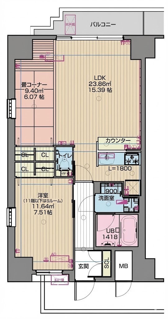 No,128 プレジオ本町 - 画像16